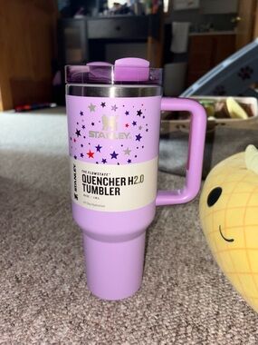 Stanley Lavender Star Print Quencher 40oz Travel Tumbler